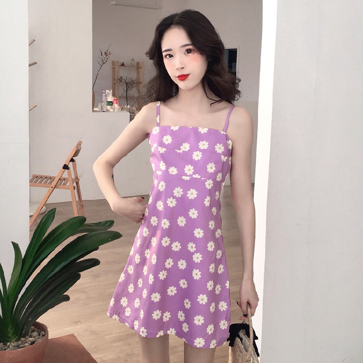 VW12254 Lovely Floral Dress Purple