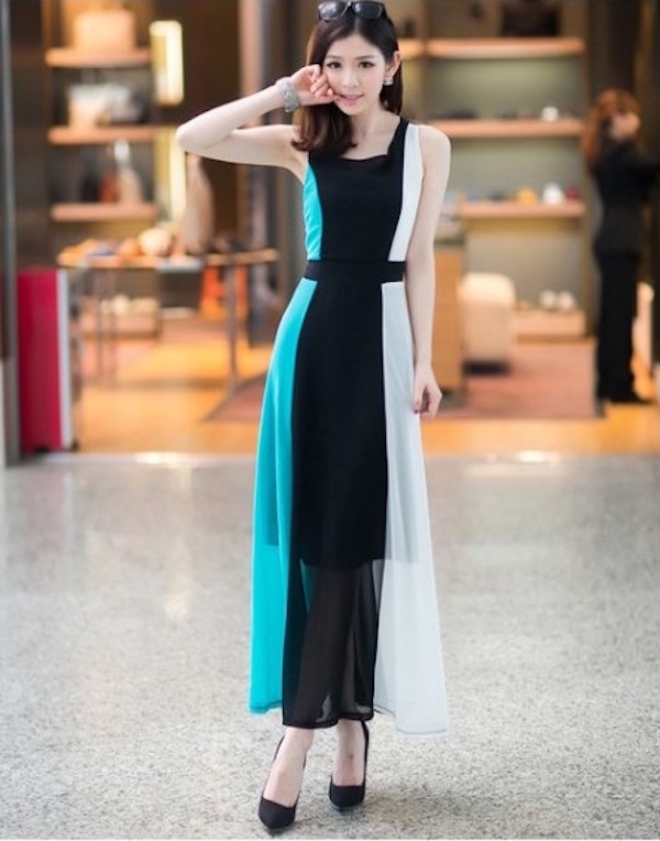 WD21431 Elegant Maxi Dress As Picture