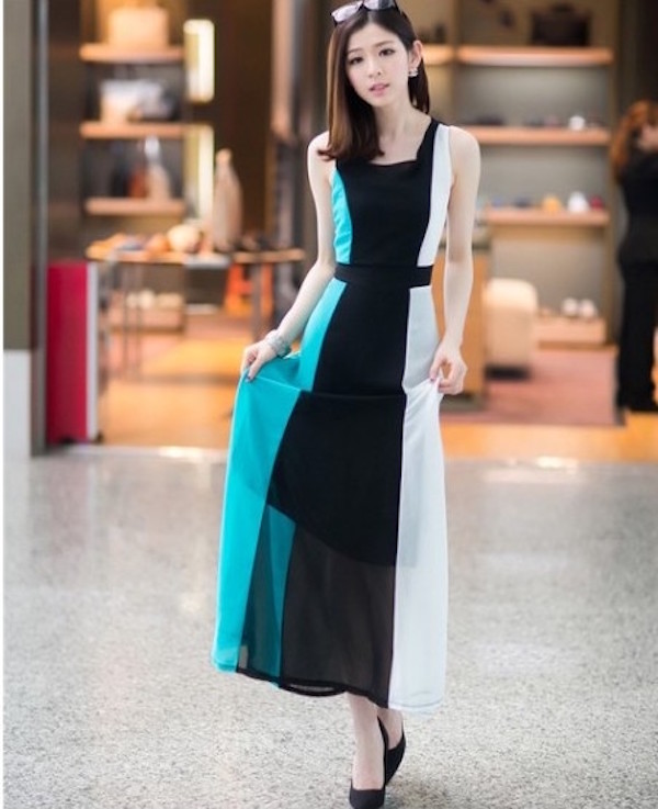 WD21431 Elegant Maxi Dress As Picture