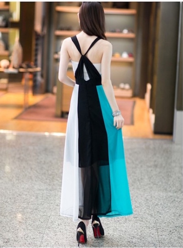 WD21431 Elegant Maxi Dress As Picture