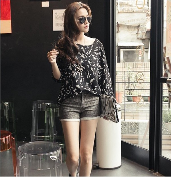 WT21445 Stylish Top Black