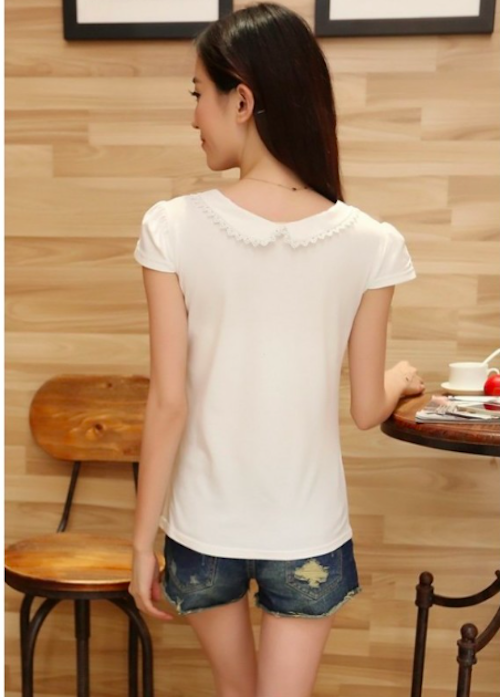 WT21455 Trendy Top White