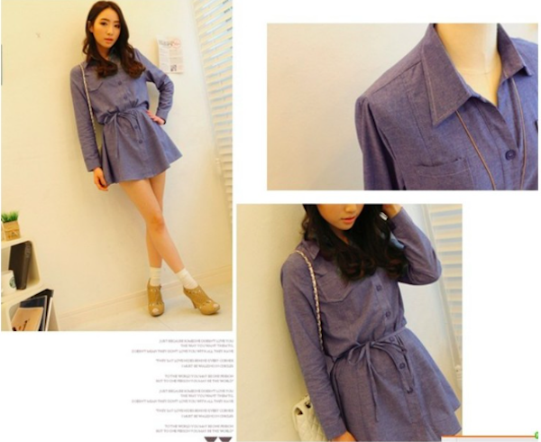 WT21457 Fashion Top Blue