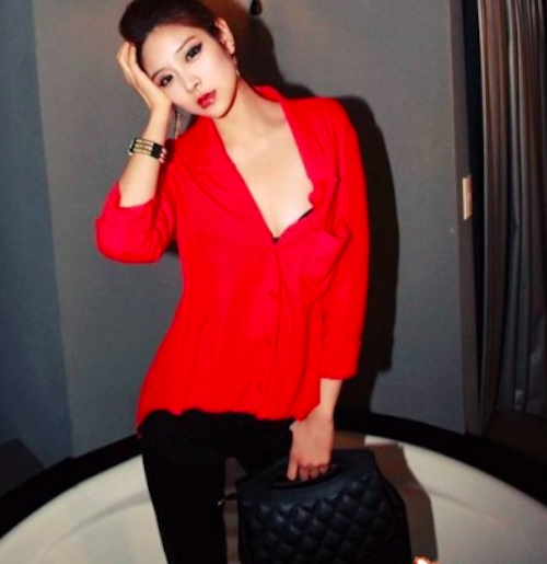 WT21471 Fashion Top Red