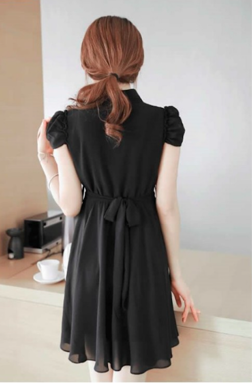 WD21489 Pretty Dress Black