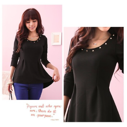 WD21491 Stylish Top Black