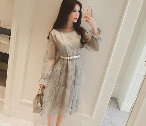 WD21500 Lovely Dress Grey