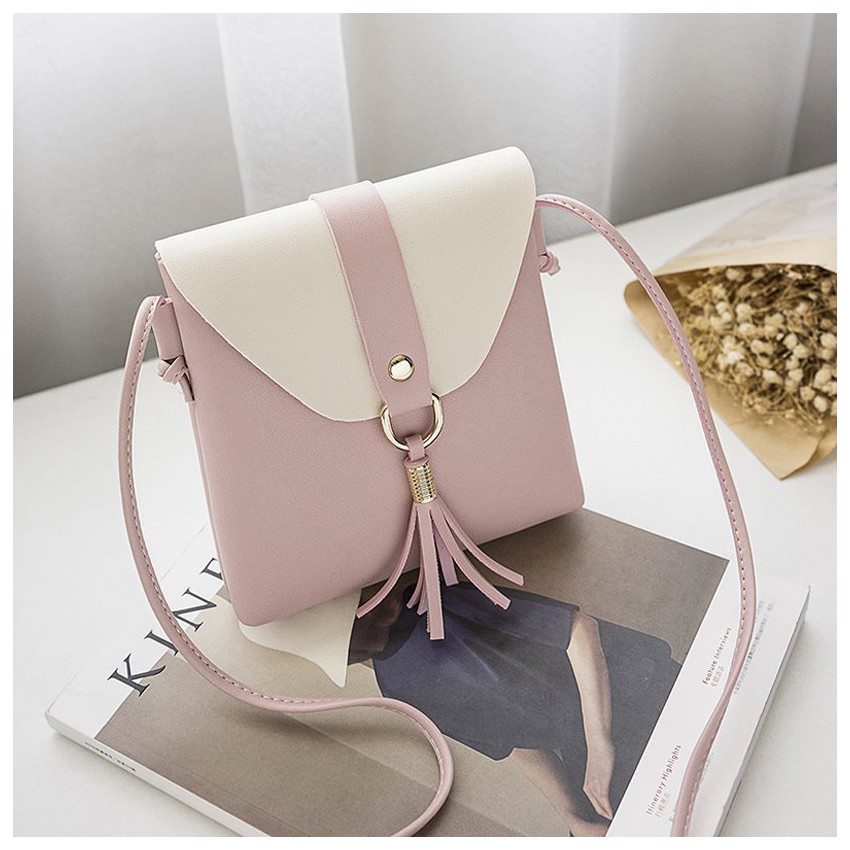 KW80311 Women Summer Sling Bag Light Pink