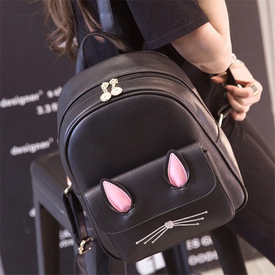 KW80321 Cute Ladies Backpack Black