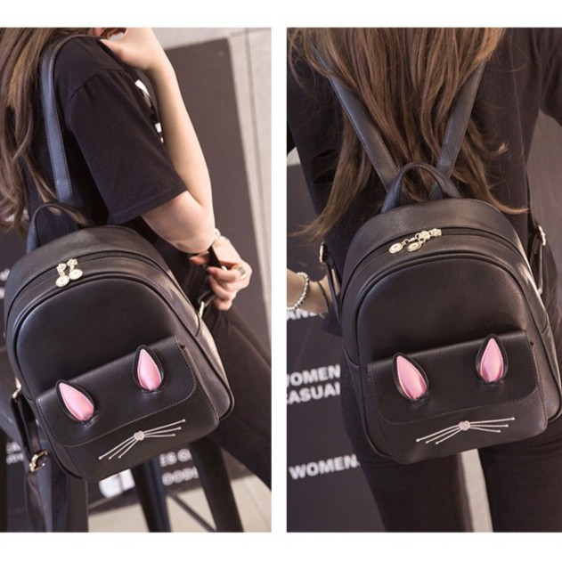 KW80321 Cute Ladies Backpack Black