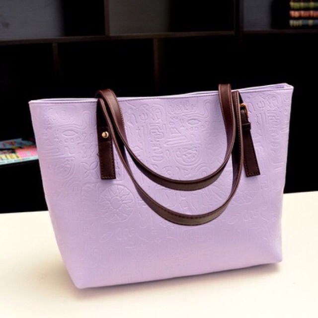 KW80322 Casual Tote Bag Purple