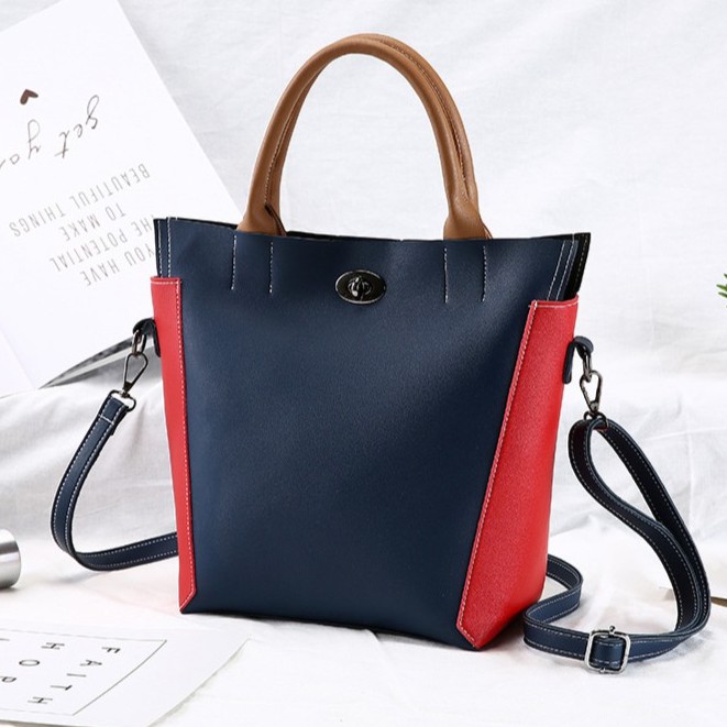 KW80327 Mix Color Shoulder Bag Blue