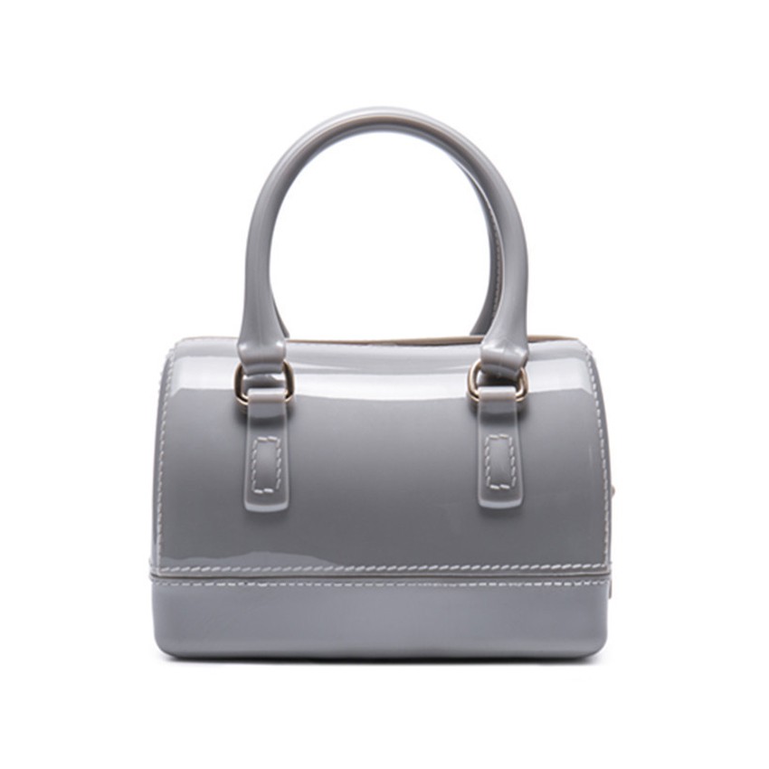 KW80328 Women Basic Tote Bag Light Grey