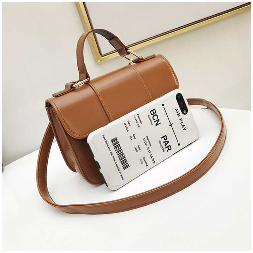 KW80337 Casual Sling Bag Light  Brown