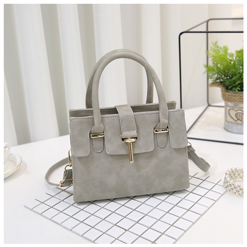 KW80345 Women Tote Bag Light Grey