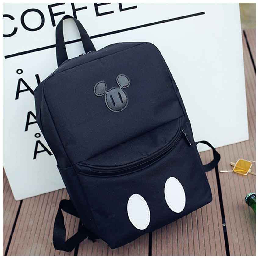 KW80348 Cute Mickey Travel Backpack Black