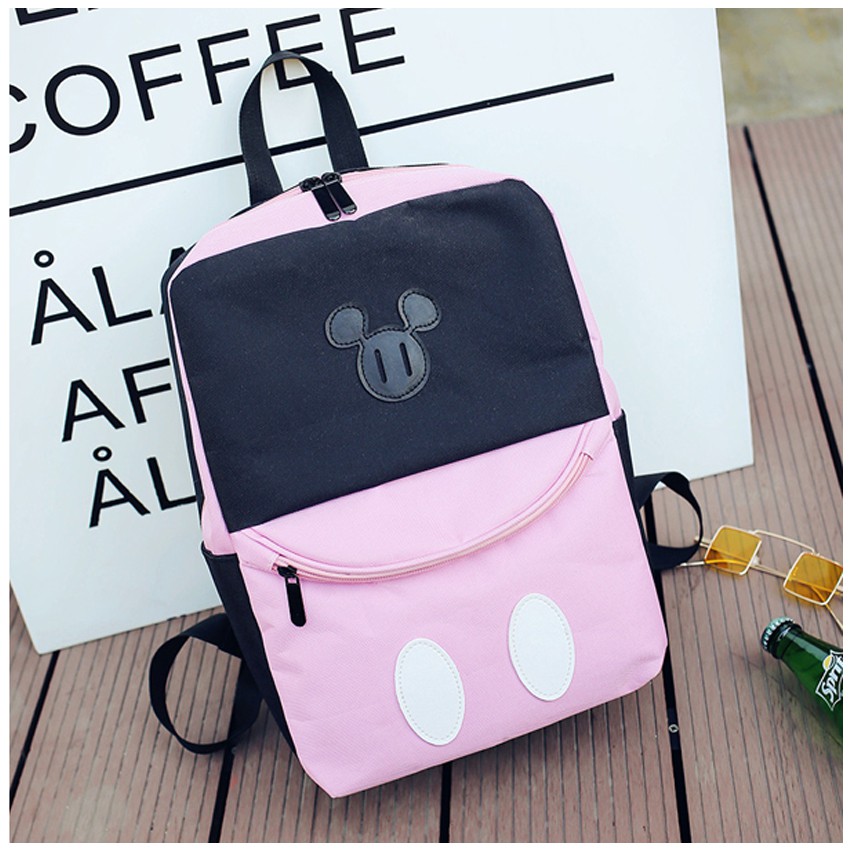 KW80348 Cute Mickey Travel Backpack Light Pink