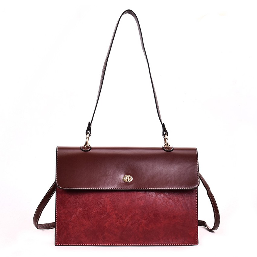 KW80350 Vintage Casual Sling Bag Wine Red