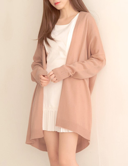 KB10111 Trendy Cardigan Pink