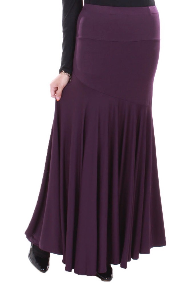 MH057 Pretty Long Skirt Purple