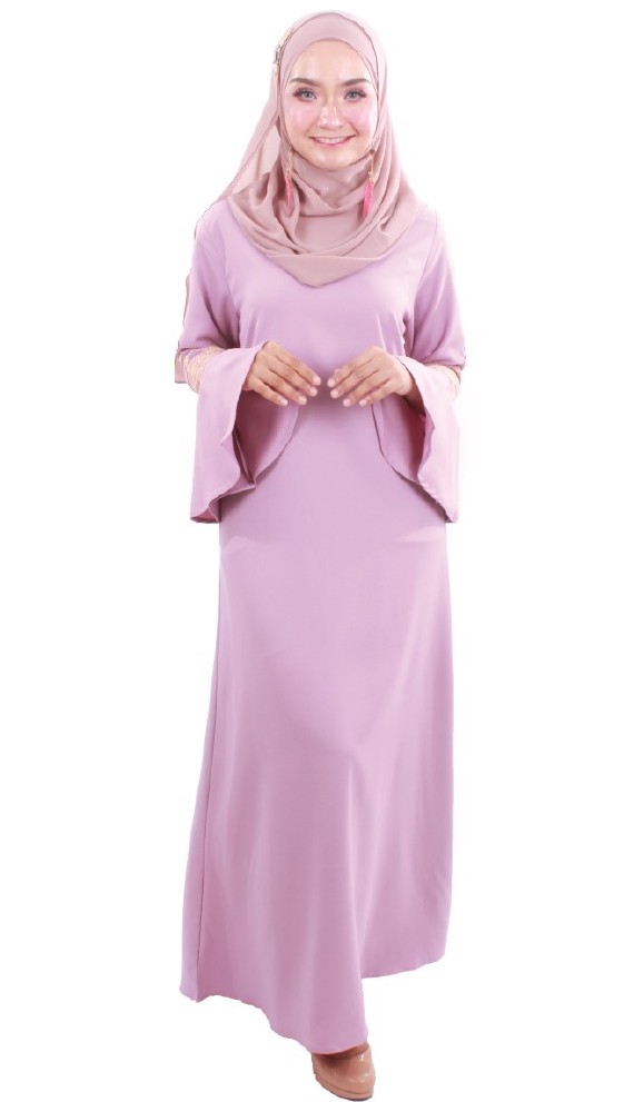 MH061 Fashion Jubah Lavender