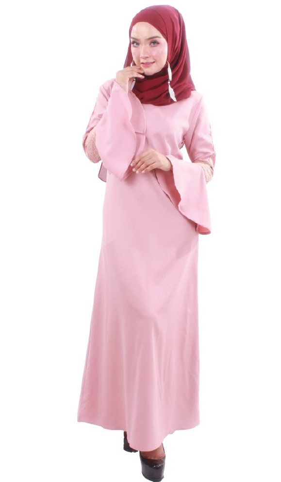 MH061 Fashion Jubah Peach