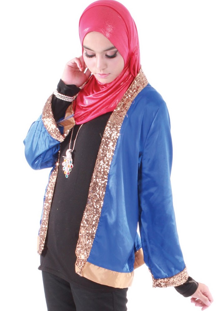 MH063 Stylish Cardigan Blue