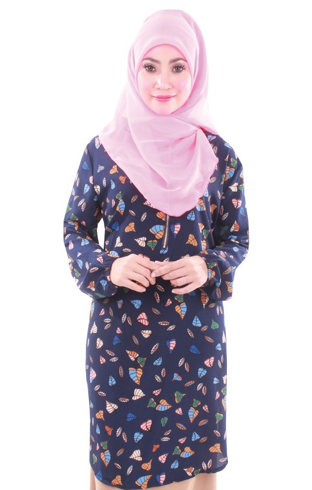 MH066 Pretty Blouse Navy Blue