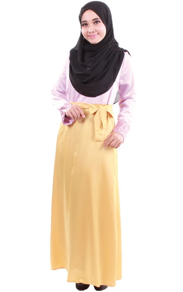 MH071 Stylish Jubah Light Purple