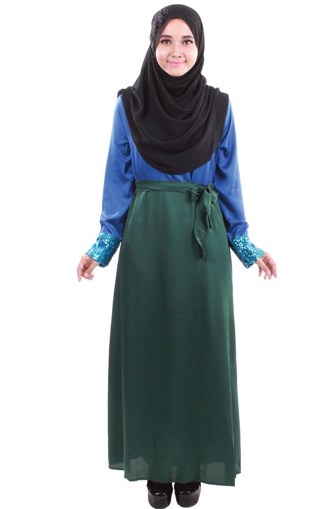 MH071 Stylish Jubah Navy Blue