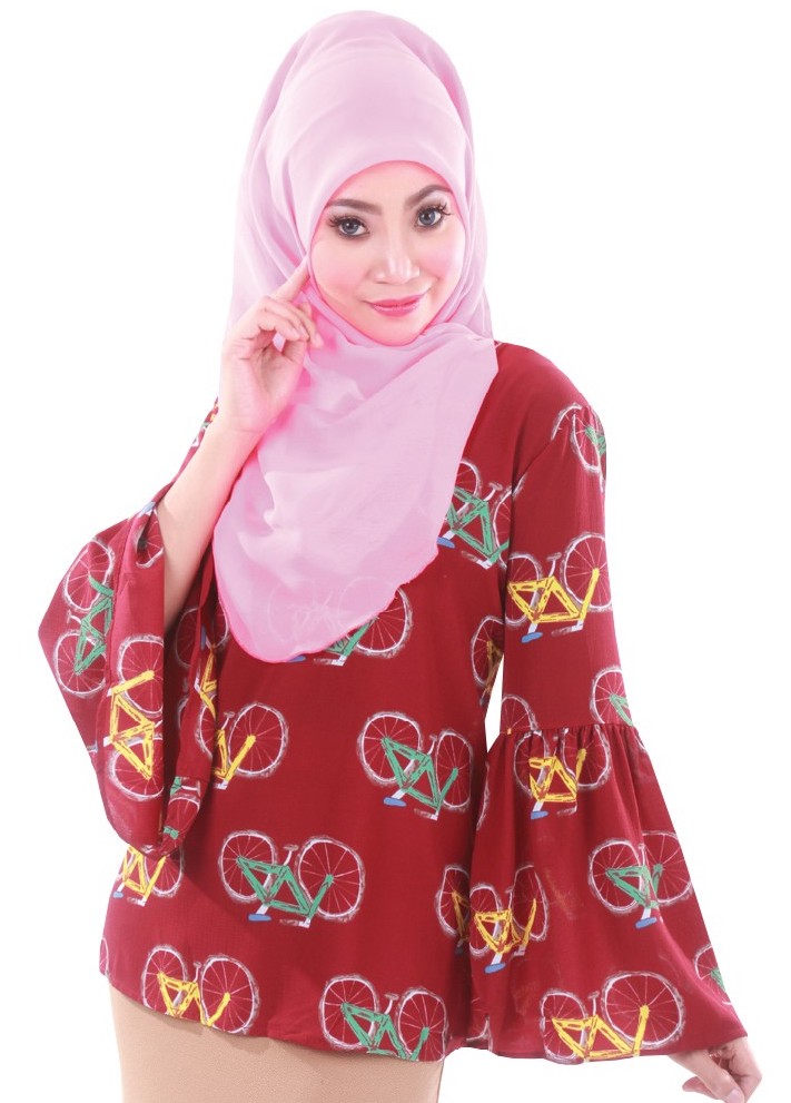 MH073 Stylish Blouse Maroon