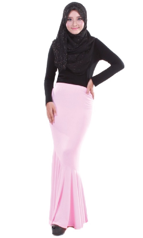 MH084 Fashion Long Skirt Soft Pink