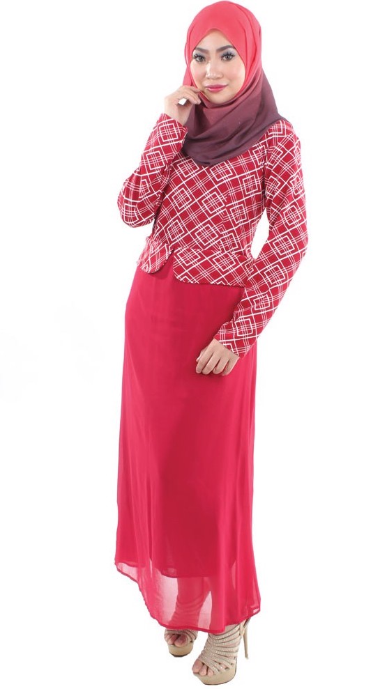 MH090 Charming Jubah Maroon