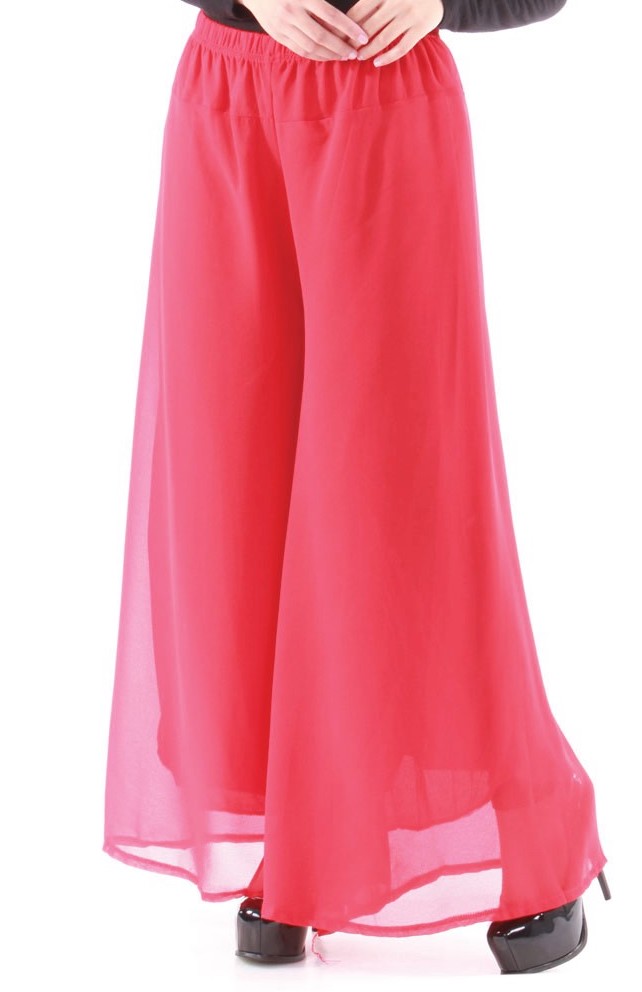 MH093 Chiffon Pant Red