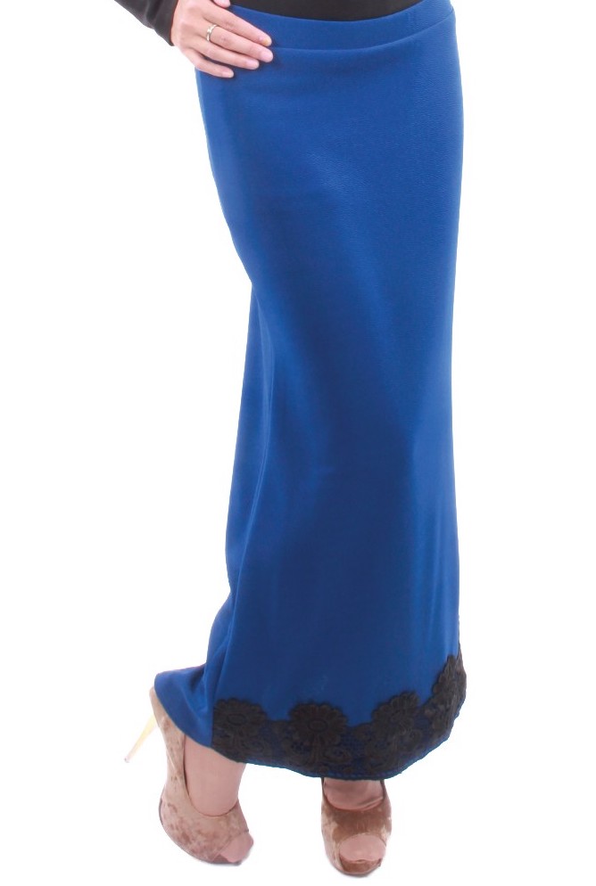 MH096 Fashion Long Skirt Blue