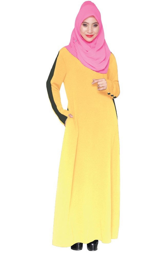 MH101 Lovely Jubah Mustard