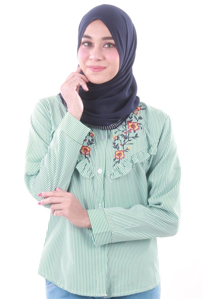 MH121 Stylish Blouse Green