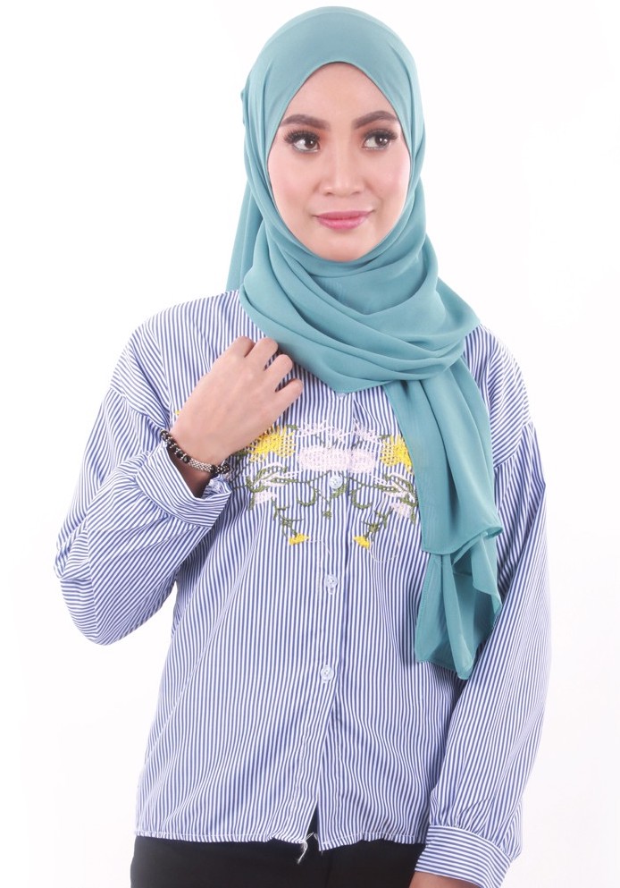 MH125 Fashion Blouse Blue