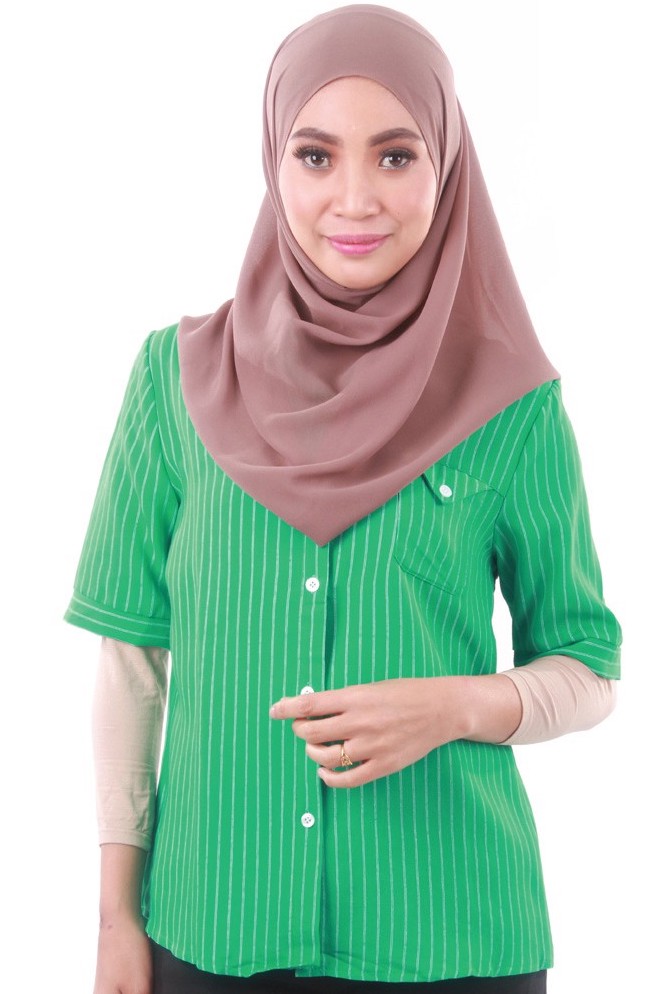 MH139 Charming Blouse Green