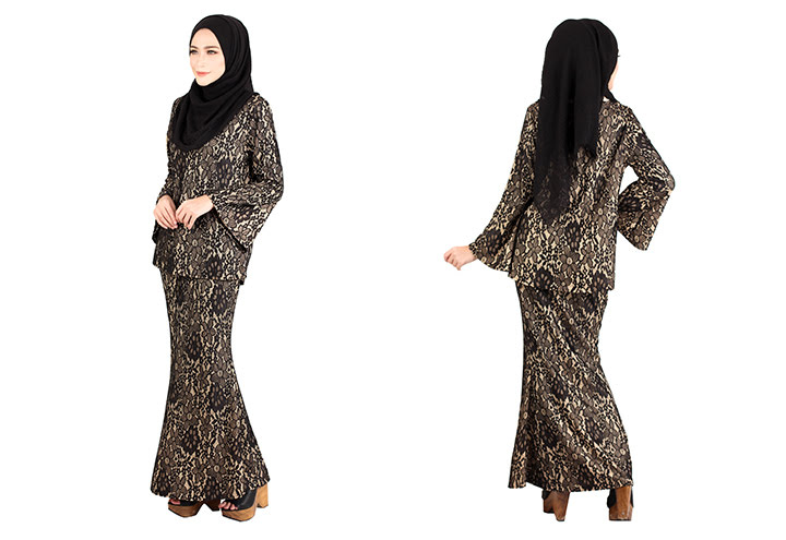 QA-403 Baju Kurung Collections Black