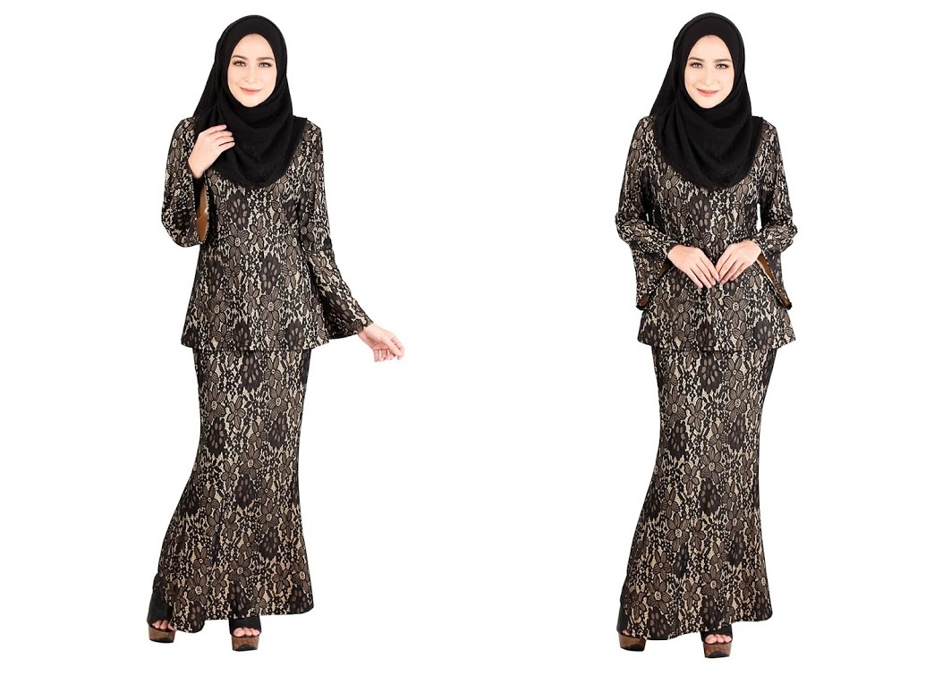 QA-403 Baju Kurung Collections Black