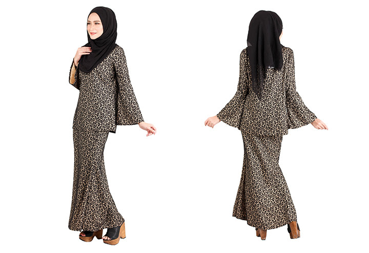 QA-404 Women Baju Kurung Black