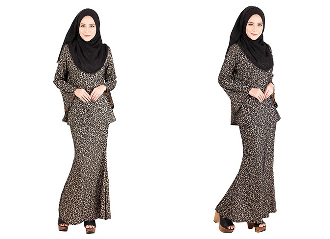 QA-404 Women Baju Kurung Black