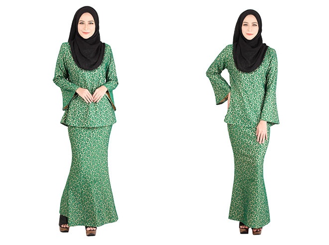 QA-404 Women Baju Kurung Green