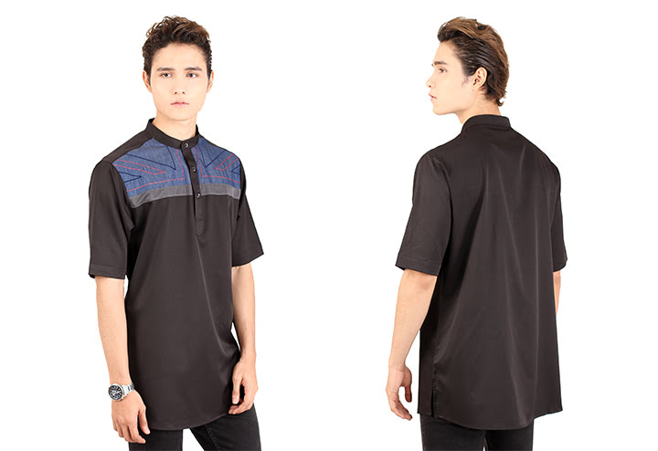 QA-406 Men Kurta Collection Black