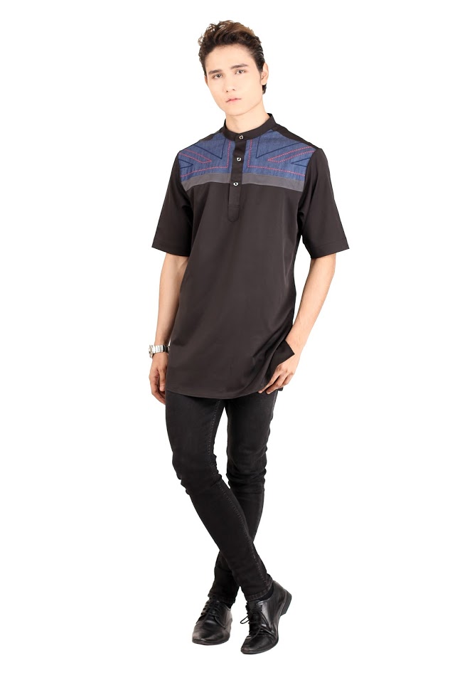 QA-406 Men Kurta Collection Black