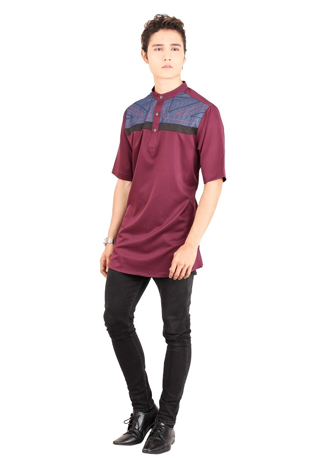 QA-406 Men Kurta Collection Maroon