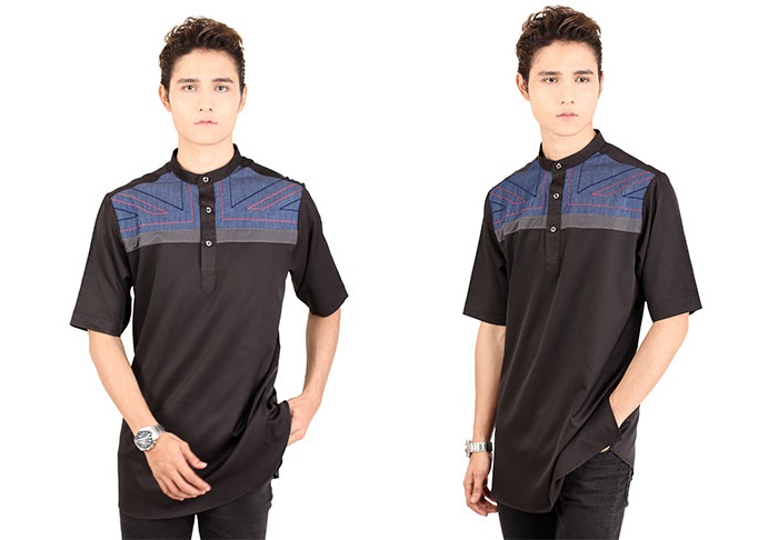 QA-406 Men Kurta Collection Black