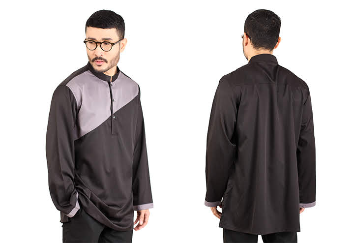 QA-407 Men Kurta Collection Black