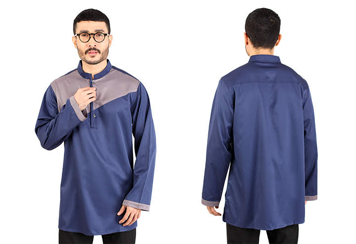 QA-407 Men Kurta Collection Blue